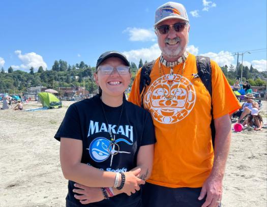 Branndi and Tony at Alki Beach