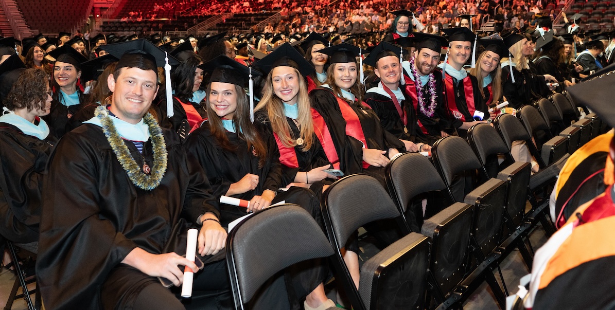 Grad students seated at Climate Pledge Arena